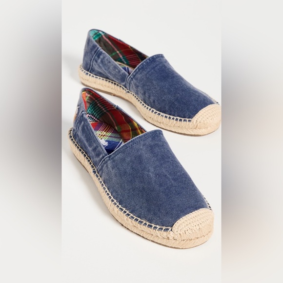 Brand New without tags.. super cute Ralph lauren blue jean shoes... runs big - Picture 8 of 10